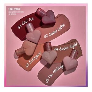 Love Swipe Lip Mousse Collection Soft Pink and Warm Brown - I’M MELTING